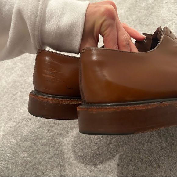 CHURCH’s “Shannon 2 Wr” Calfskin Derby Lace-Ups in Sandalwood Oxford Shoes 7.5 F - Picture 11 of 16